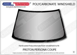 PROTON - Persona Coupe - Hardcoated Lexan Polycarbonate front windscreen
