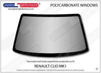 RENAULT - Clio Mk1 - Lexan Makrolon Polycarbonate windscreen