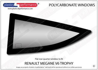 RENAULT - Megane V6 Trophy - Lexan Polycarbonate left rear quarter window