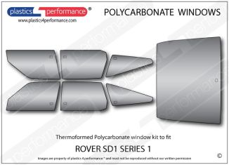 Rover SD1 - Series 1 Polycarbonate window kit