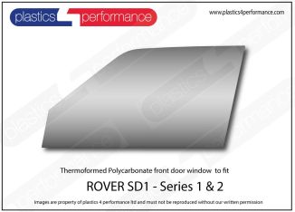 ROVER - SD1 (Series 2) - Lexan Polycarbonate left front door window