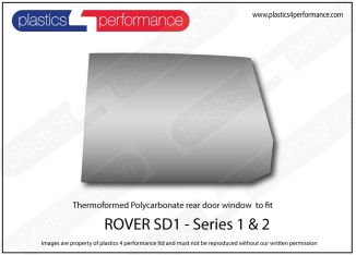 Rover - SD1 (Series 1) - Lexan Polycarbonate left rear door window