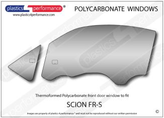 SCION - FR-S - Lexan Polycarbonate left front door window