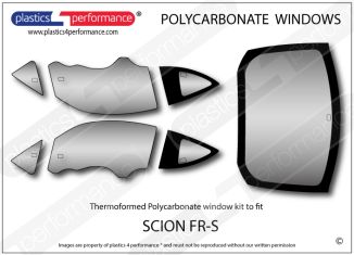 SCION - FR-S - Lexan Polycarbonate window kit