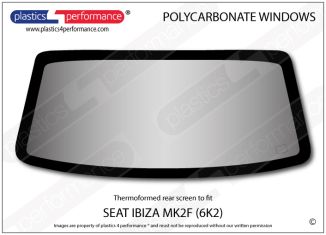 SEAT - Ibiza MK2 6K2 Facelift - Lexan Polycarbonate rear screen