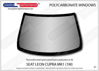 SEAT - Leon Mk1 (1M) - Hardcoated Lexan polycarbonate front windscreen
