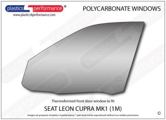 SEAT - Leon MK1 1M - Lexan Polycarbonate left front door window
