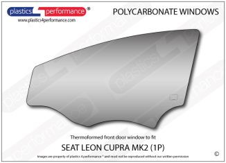 SEAT - Leon Mk2 1P Cupra -  Lexan Polycarbonate left front door window