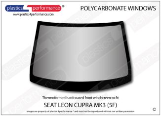 SEAT - Leon MK3 5F 5dr - Hardcoated Lexan Polycarbonate front windscreen