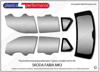 SKODA FABIA LEXAN POLYCARBONATE WINDOW KIT