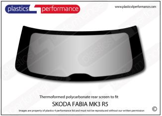SKODA - Fabia R5 (MK3) - Lexan Polycarbonate rear window
