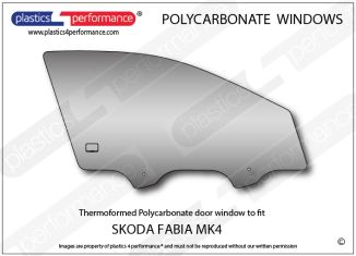 SKODA - Fabia MK4 - Lexan Polycarbonate right front door window