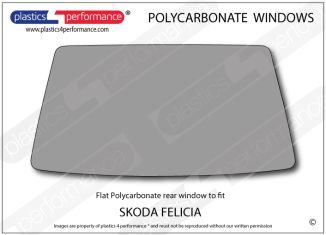 SKODA - Felicia - Lexan Polycarbonate rear screen