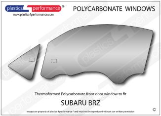 SUBARU - BRZ - Lexan Polycarbonate left front door window