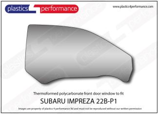 SUBARU - Impreza 22B,P1,WRX STI - Lexan Makrolon Polycarbonate right front door window