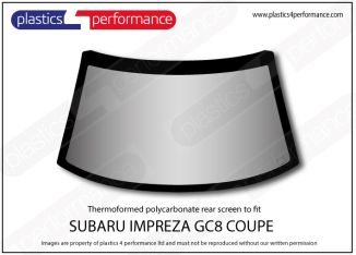 SUBARU - GC8 Coupe - Lexan Polycarbonate rear screen