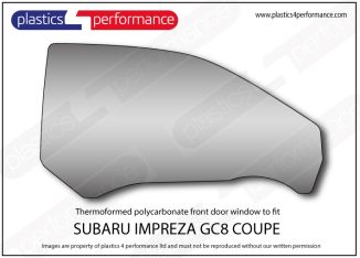 SUBARU - Impreza GC8 Coupe - Lexan Polycarbonate right front door window
