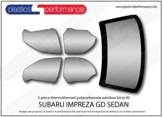 SUBARU - Impreza GD - Lexan Polycarbonate window kit