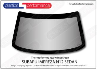 SUBARU - Impreza N12 - Lexan Makrolon Polycarbonate rear screen