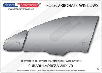 SUBARU Impreza WRX VB Sedan - Lexan Polycarbonate left front door window