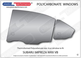 SUBARU Impreza WRX VB Sedan - Lexan Polycarbonate left rear door window
