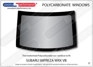 SUBARU Impreza WRX VB Sedan - Lexan Polycarbonate rear window