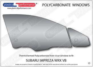 SUBARU Impreza WRX VB Sedan - Lexan Polycarbonate right front door window