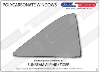  SUNBEAM - Alpine / Tiger Hardtop - Lexan Polycarbonate right rear quarter window