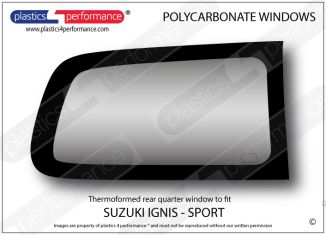 SUZUKI - Swift MK3 - IGNIS - Lexan right hand rear quarter window