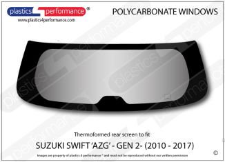 SUZUKI - Swift MK2 AZG - Lexan Polycarbonate rear screen