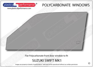 SUZUKI - Swift Mk1 - Lexan Polycarbonate left front door window