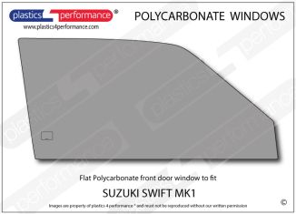 SUZUKI - Swift Mk1 - Lexan Polycarbonate right front door window