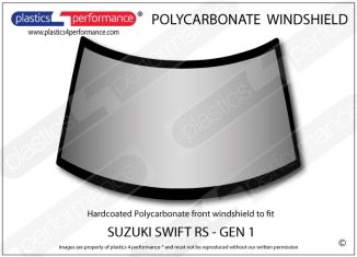 SUZUKI - SWIFT RS Gen 1 - Hardcoated Lexan front windscreen