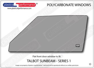 TALBOT - Sunbeam Series 1 - Lexan Polycarbonate left front door window