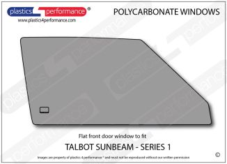 TALBOT - Sunbeam Series 1- Lexan Polycarbonate right front door window