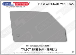 TALBOT - Sunbeam Series 2 - Lexan Polycarbonate right front door window