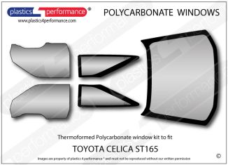 TOYOTA - Celica ST165 - Lexan Polycarbonate window kit