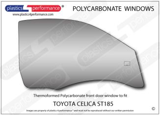 TOYOTA - Celica ST185 - Lexan Polycarbonate right front door window