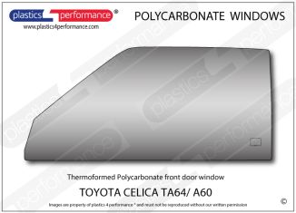 TOYOTA Celica TA64/ A60 - Lexan Polycarbonate left front door window