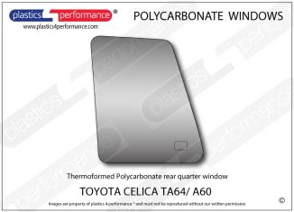 TOYOTA Celica TA64/ A60 - Lexan Polycarbonate left rear quarter window