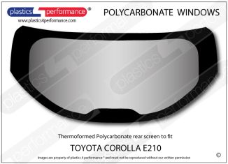 TOYOTA Corolla E210 - Lexan Polycarbonate rear screen