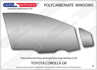 TOYOTA GR Corolla - Lexan Polycarbonate right front door window