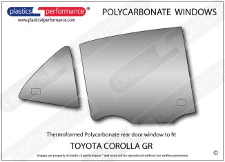 TOYOTA GR Corolla - Lexan Polycarbonate right rear door window