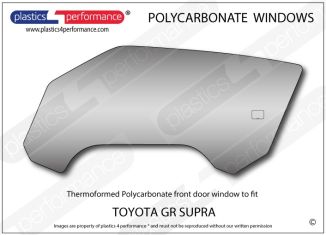 TOYOTA - Supra MK5 - Lexan Polycarbonate left front door window