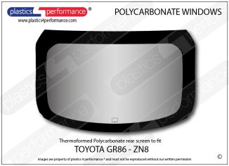 TOYOTA - GR86 (ZN8) - Lexan Polycarbonate rear window