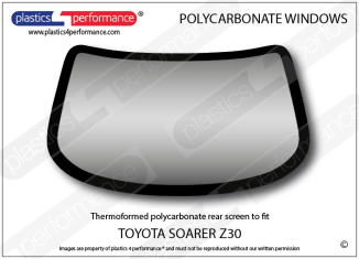 TOYOTA - Soarer Z30 - Lexan Polycarbonate rear screen
