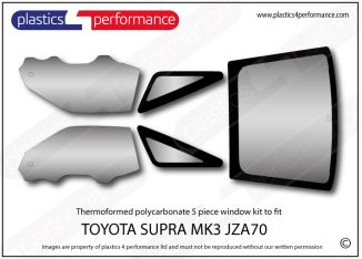 TOYOTA - Supra MK3 JZA70 - Polycarbonate window kit
