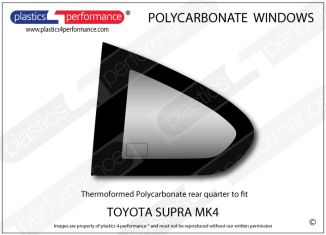TOYOTA - Supra MK4 - Lexan Polycarbonate left rear quarter window