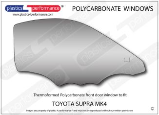 TOYOTA Supra MK4 - Lexan Polycarbonate right front door window