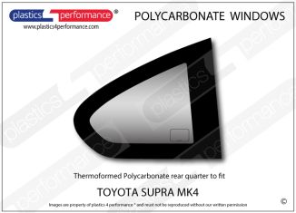 TOYOTA - Supra MK4 - Lexan Polycarbonate right rear quarter window